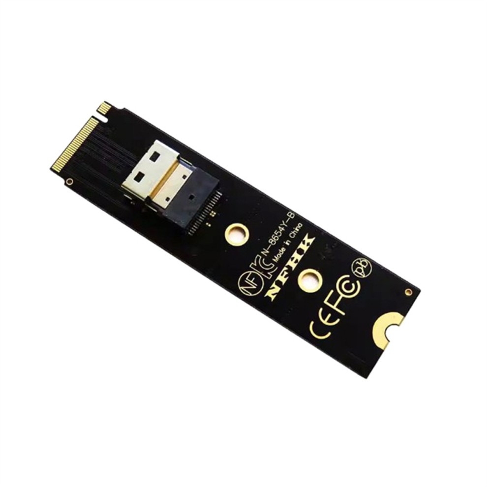NVMe M.2 NGFF Interface Adapter to Slim SFF-8654 for High-Speed Data Transfer and Storage Expansion 38Pin
