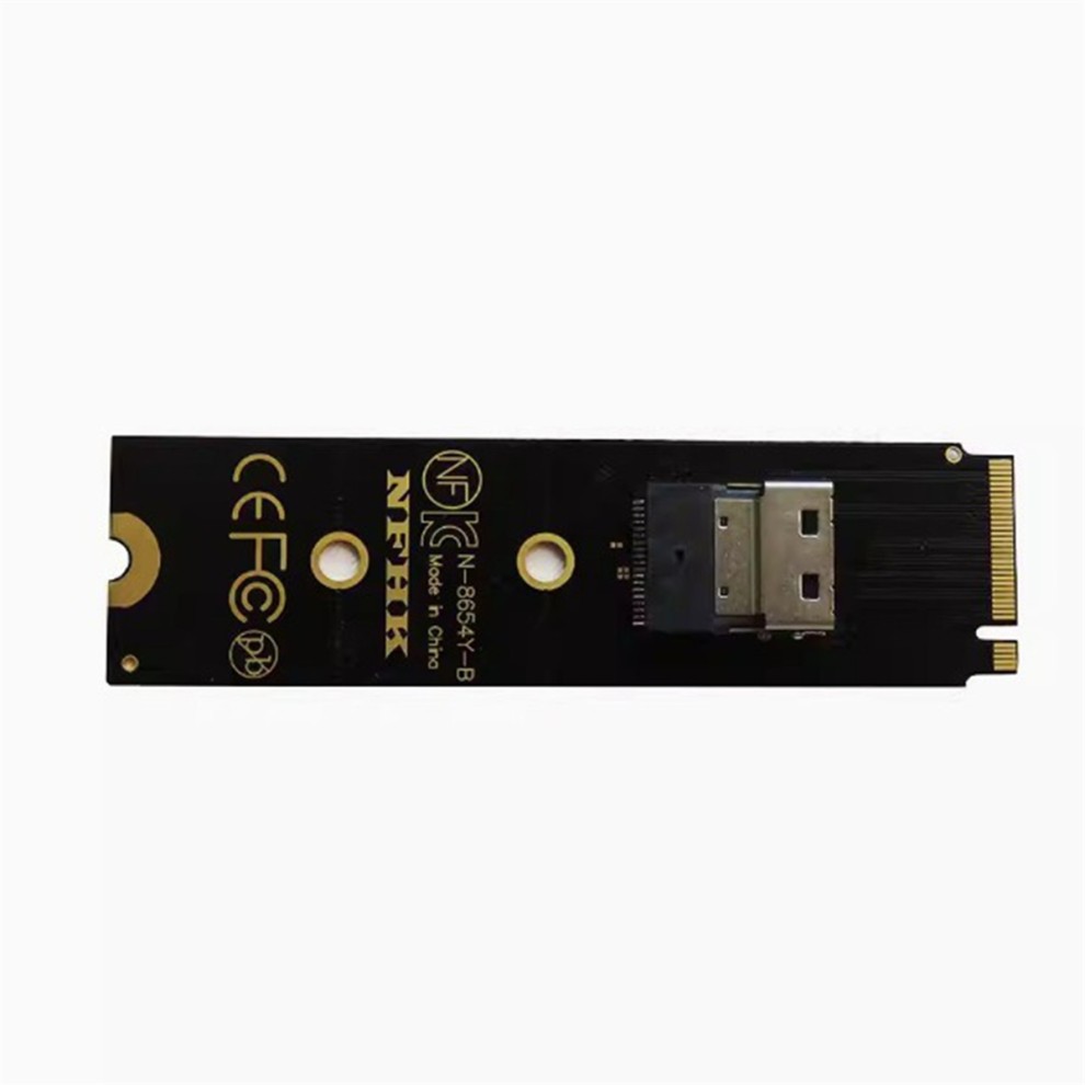 NVMe M.2 NGFF Interface Adapter to Slim SFF-8654 for High-Speed Data Transfer and Storage Expansion 38Pin thumbnail