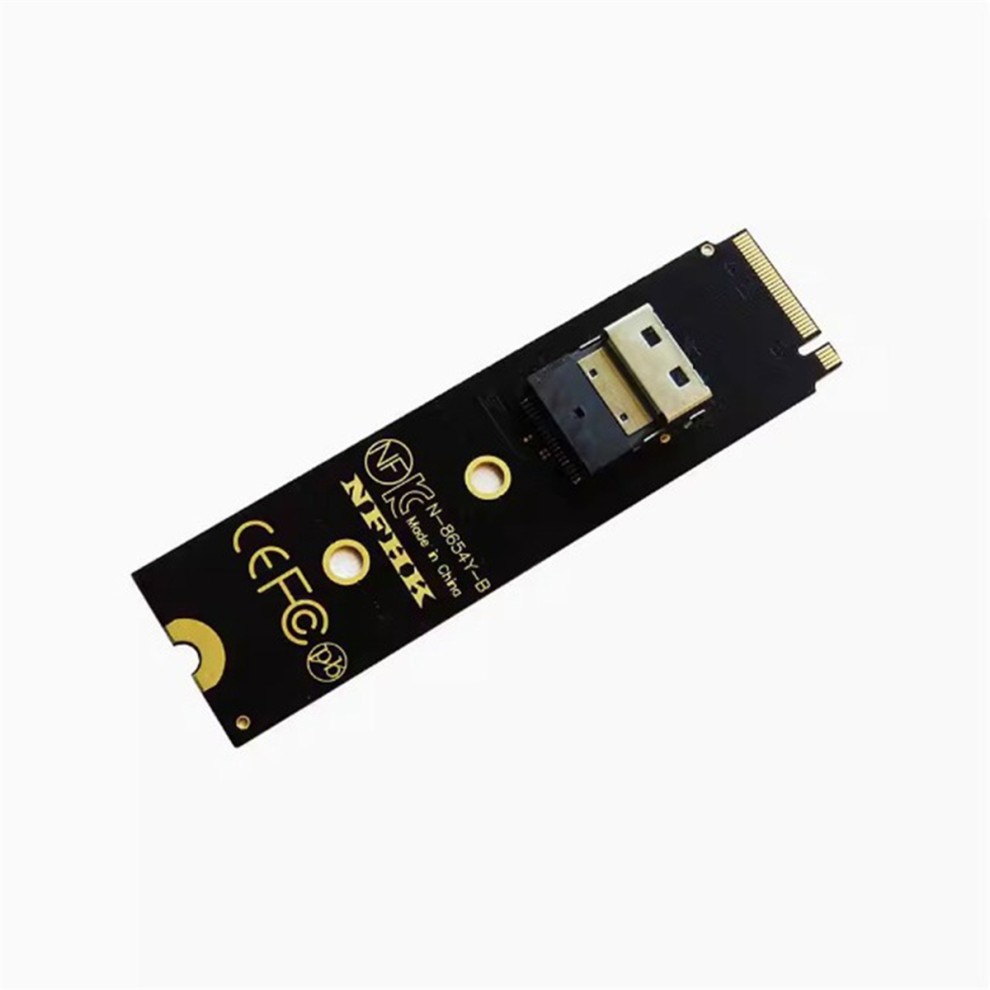 NVMe M.2 NGFF Interface Adapter to Slim SFF-8654 for High-Speed Data Transfer and Storage Expansion 38Pin thumbnail