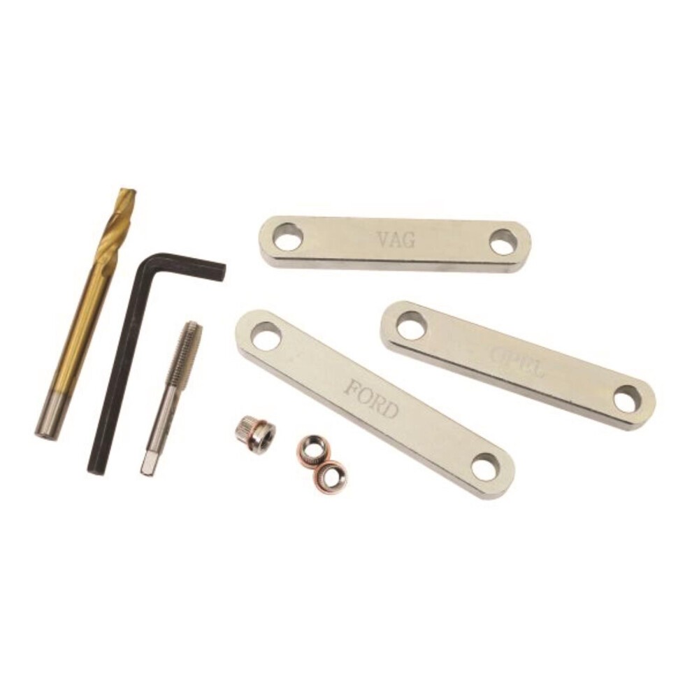US PRO Tools Brake Caliper Thread Repair Kit with Threaded Inserts and Alignment Plates 6229 thumbnail