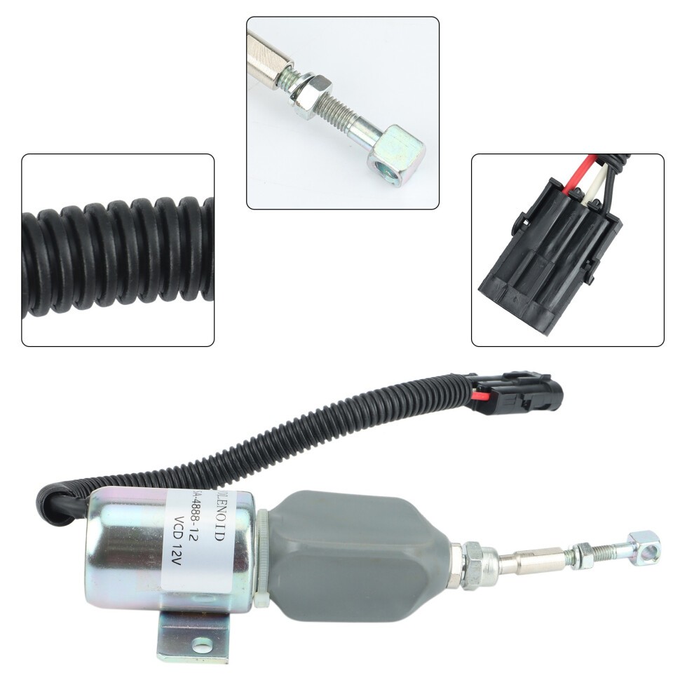 Fuel Shutoff Solenoid Stop 12V SA-4818-12 SA-4888-12 1752ES-12E7UC3B1S1 thumbnail