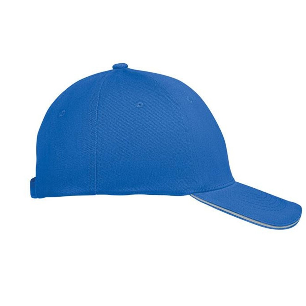 (One Size, White/Blue) MidOcean Buffalo 6 Panel Baseball Cap thumbnail