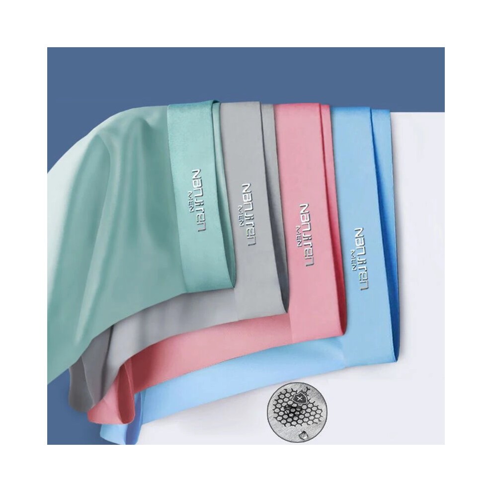 (9905, XXXL 65-75kg) Ice Silk Mens Underwear Boxer Graphene Underpants Breathable thumbnail