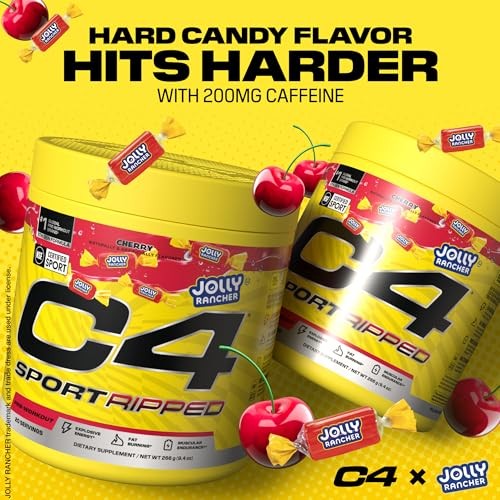 Cellucor C4 Sport Ripped Pre-Workout Powder - Jolly Rancher Cherry - 20 Servings thumbnail