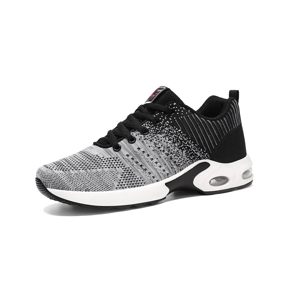 (9303 Black Grey, 44) Men's 2025 New Breathable Running Shoes - Soft Sole Lightweight Athletic Sneakers for Jogging/Walking - Non-Slip Cushioned Comfo