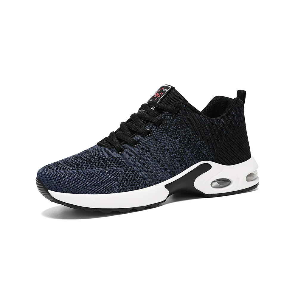 (9303 Black and Blue, 42) Men's 2025 New Breathable Running Shoes - Soft Sole Lightweight Athletic Sneakers for Jogging/Walking - Non-Slip Cushioned C