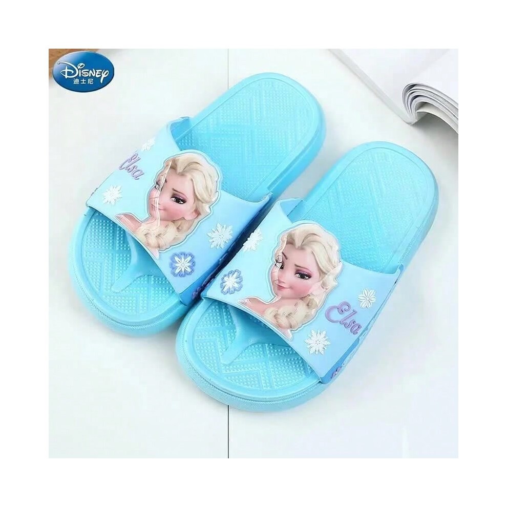 (Purple Frozen, 170 (Insole 16 CM)) Summer Baby Girls Slippers Cartoon Frozen Elsa Minnie Mouse Princess Kids Indoor Outdoor Home Shoes Soft Beach Chi thumbnail