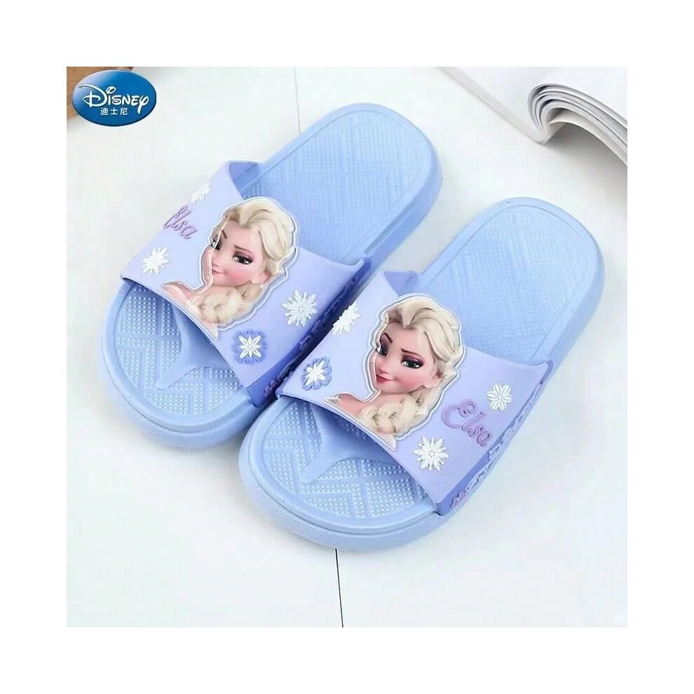 (Purple Frozen, 170 (Insole 16 CM)) Summer Baby Girls Slippers Cartoon Frozen Elsa Minnie Mouse Princess Kids Indoor Outdoor Home Shoes Soft Beach Chi thumbnail
