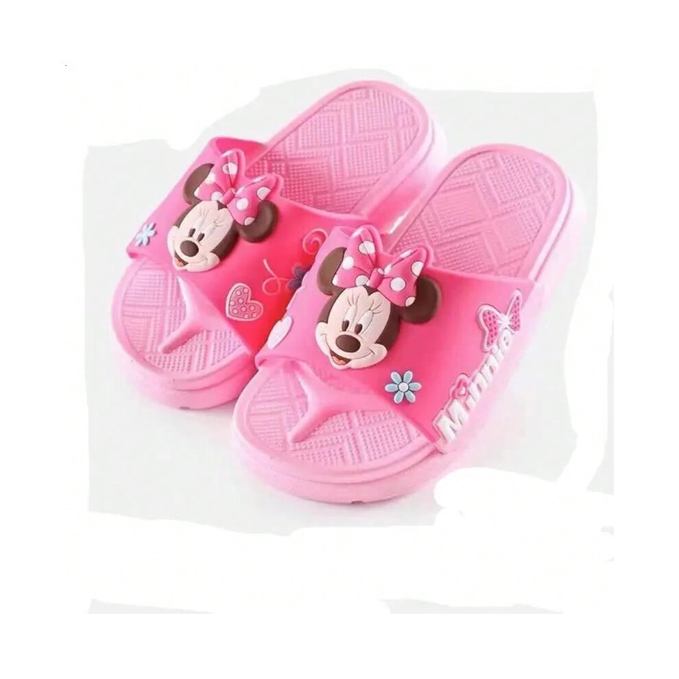 (Purple Frozen, 170 (Insole 16 CM)) Summer Baby Girls Slippers Cartoon Frozen Elsa Minnie Mouse Princess Kids Indoor Outdoor Home Shoes Soft Beach Chi thumbnail