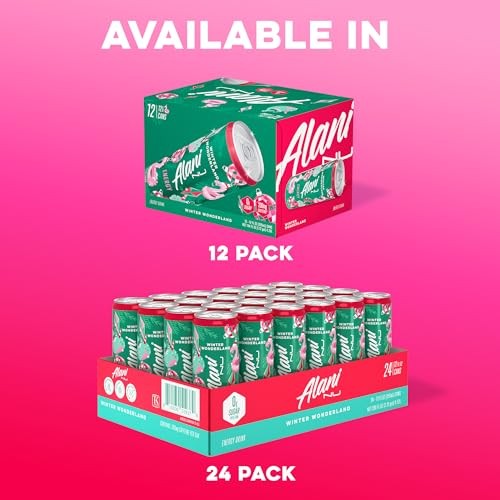 Alani Nu WINTER WONDERLAND Sugar Free, Low Calorie Energy Drinks, 200mg Caffeine, Biotin B Vitamins, Zero Sugar, 10 Calories, 12 Fl Oz Cans, 24 Pack thumbnail