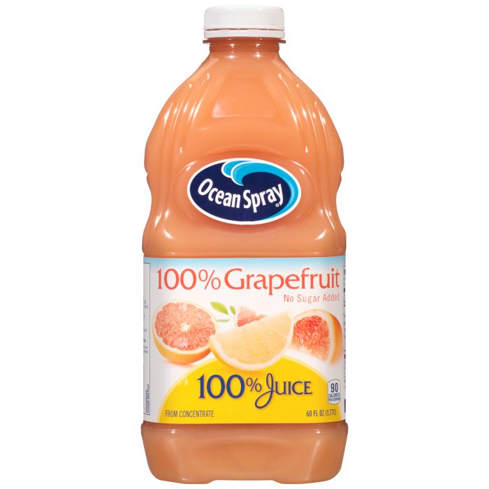 Ocean Spray 100% Grapefruit Juice 60 Fl. Oz. Bottles, PK8
