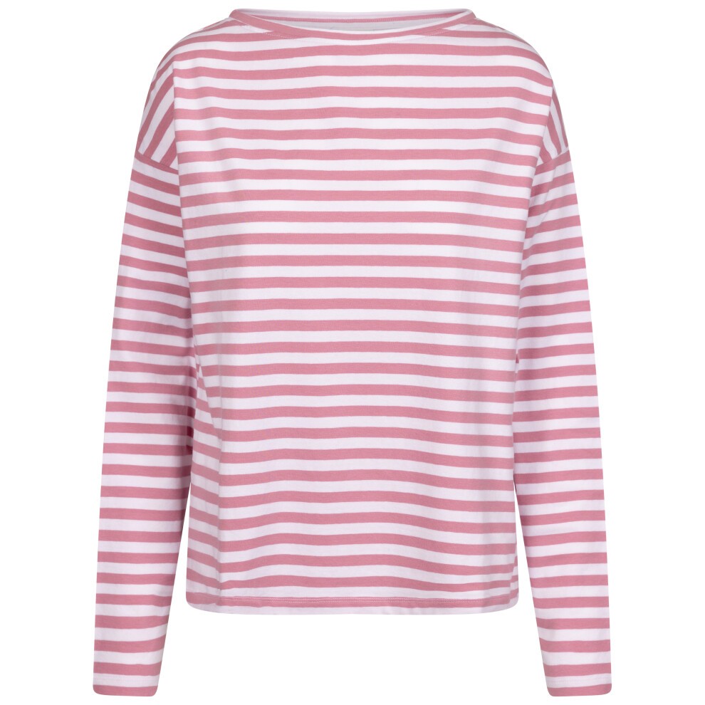 (16, Pink Haze Stripe) Trespass Womens Sweatshirt - Thelma