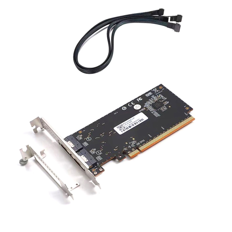 Graphics External Card PCIe4.0 X16 to SlimSAS 8654 Rear Adapter Card