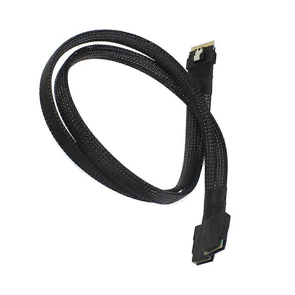 (0.5M, One Size) PCI-E Ultraport Slimline SAS Slim 4.0 SFF-8654 8i 74pin to Dual SFF-8087 Mini SAS Cable PCI-Express 0.5m 1m thumbnail