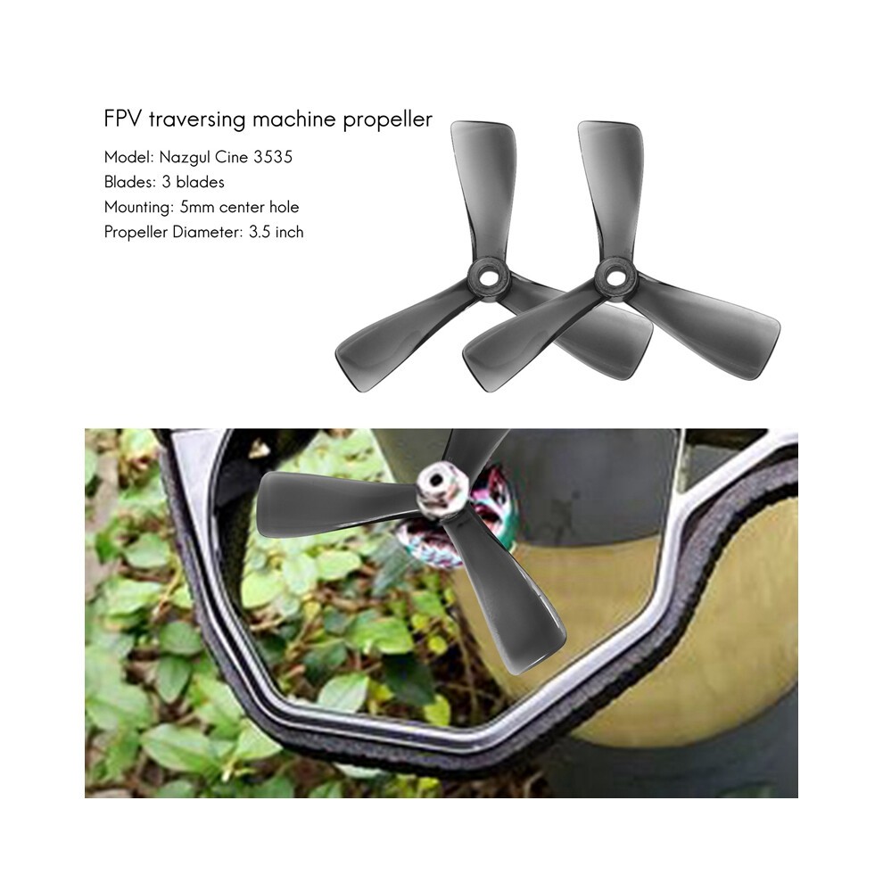 4Pcs for Nazgul 3535 3.5Inch Cine Tri-Blade/3 Blade Propeller Prop thumbnail