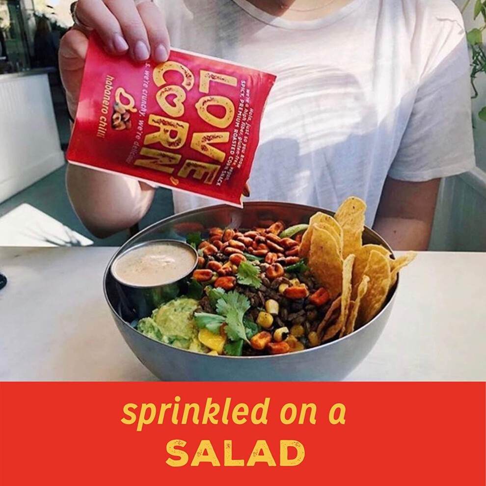 LOVE CORN: Variety Pack | 8x Sea Salt, 8x Habanero Chilli, 8x Barbecue | Roasted Crunchy Corn - Gluten-Free - Plant Based & Vegan - Healthy Snack - Lo thumbnail