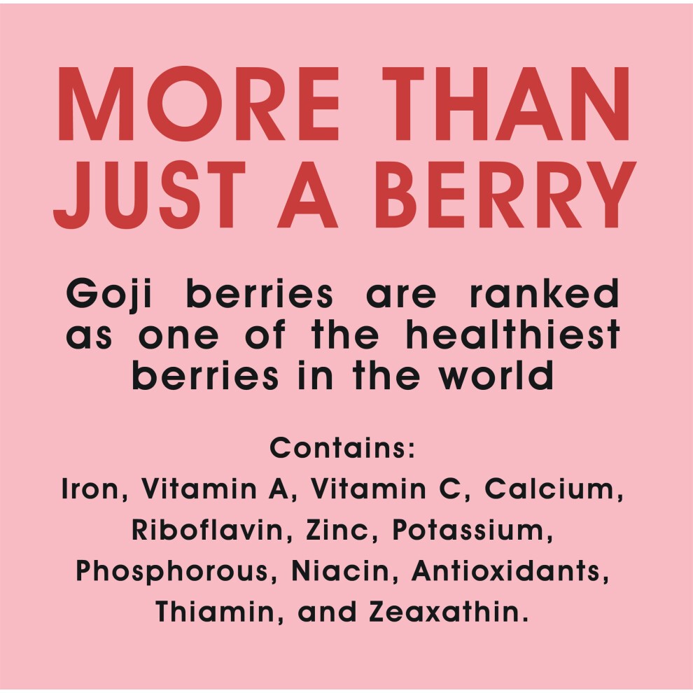 Premium Goji Berries 500g, by Yin & Yang Superfoods. Premium Quality, Delicious Sweet Flavour, 100% Natural, High in Vitamins, Minerals & Antioxidants thumbnail