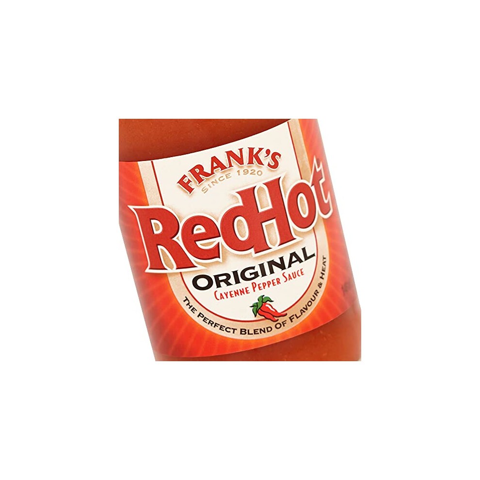 RedHot Original Cayenne Pepper Sauce 148 ML Pack of 6 Cayenne Pepper Hot Sauce Suitable for Vegans & Vegetarians No Artificial Flavourings or Colours thumbnail