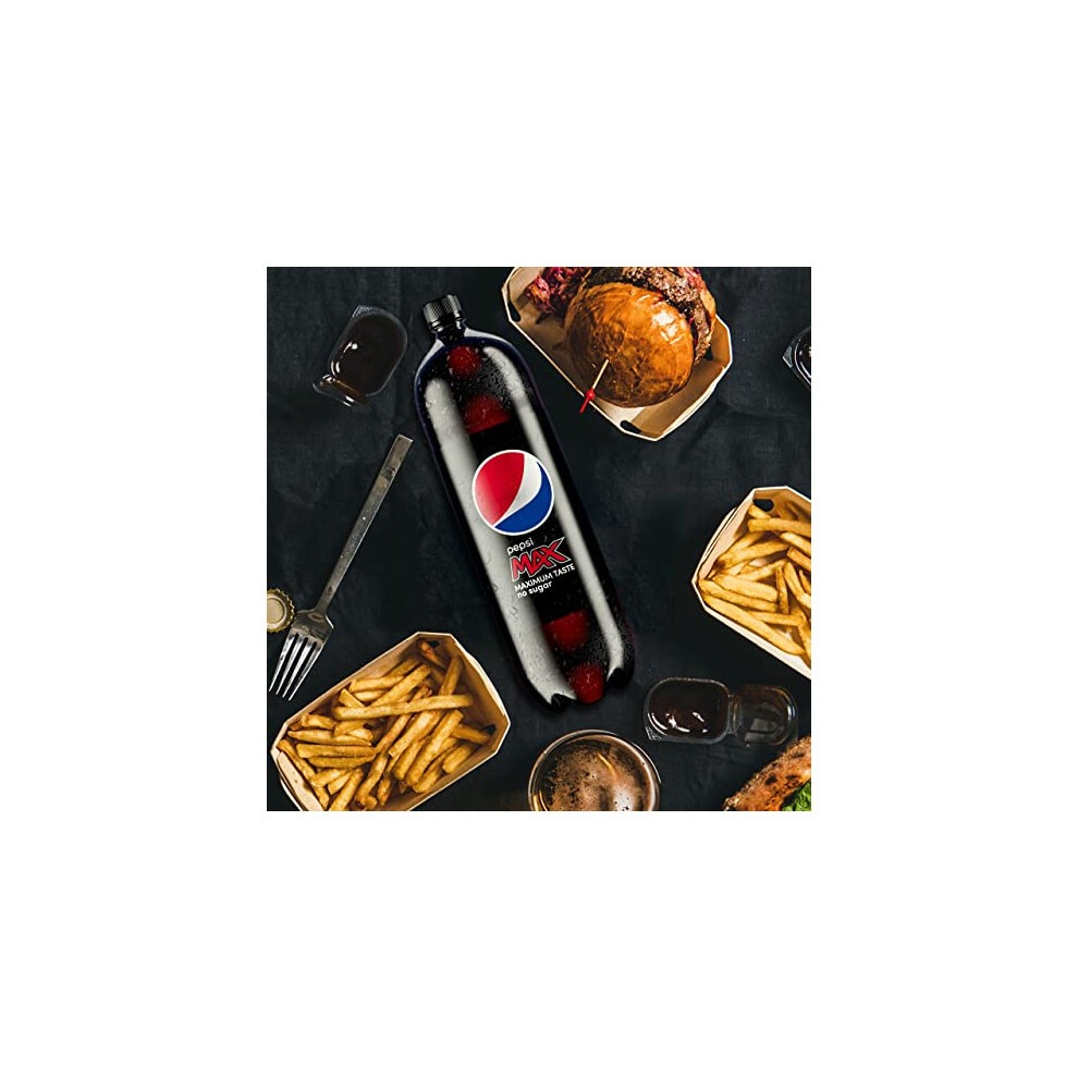 Pepsi Max No Sugar Cola Bottle 2L (Packaging May Vary) thumbnail