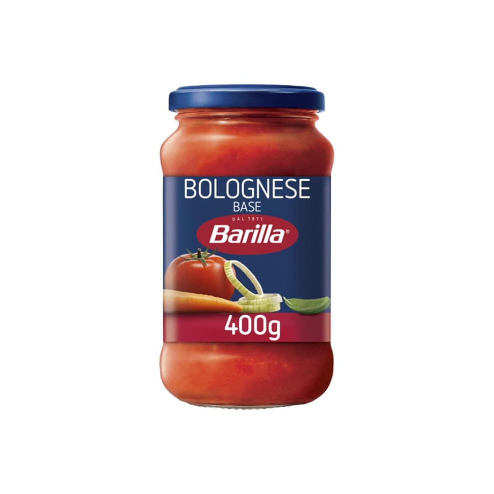 Barilla Bolognese Pasta Sauce with 100% Italian Tomatoes, Onion, Garlic, Herbs, No Added Preservatives, Pack of 6 X 400g