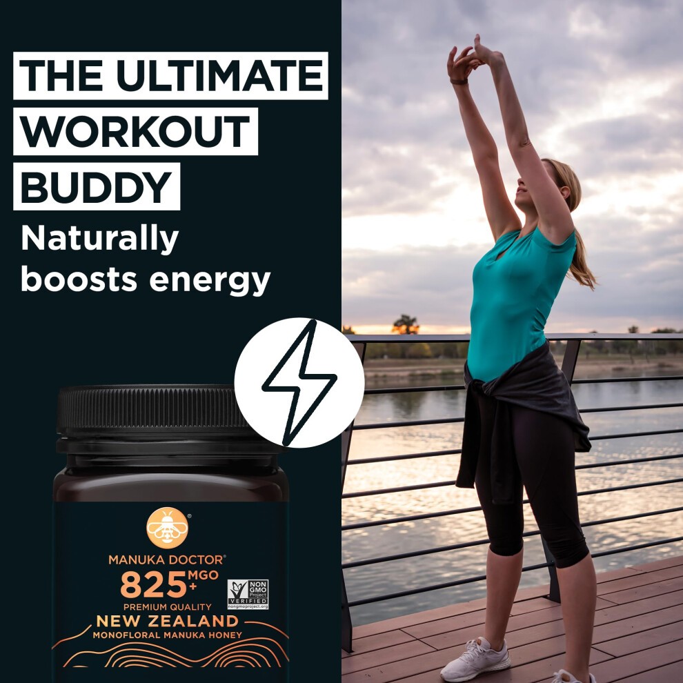 MANUKA DOCTOR - MGO 825+ Manuka Honey Monofloral, 100% Pure New Zealand Honey. Certified. Guaranteed. RAW. Non-GMO (8.75 Oz) thumbnail