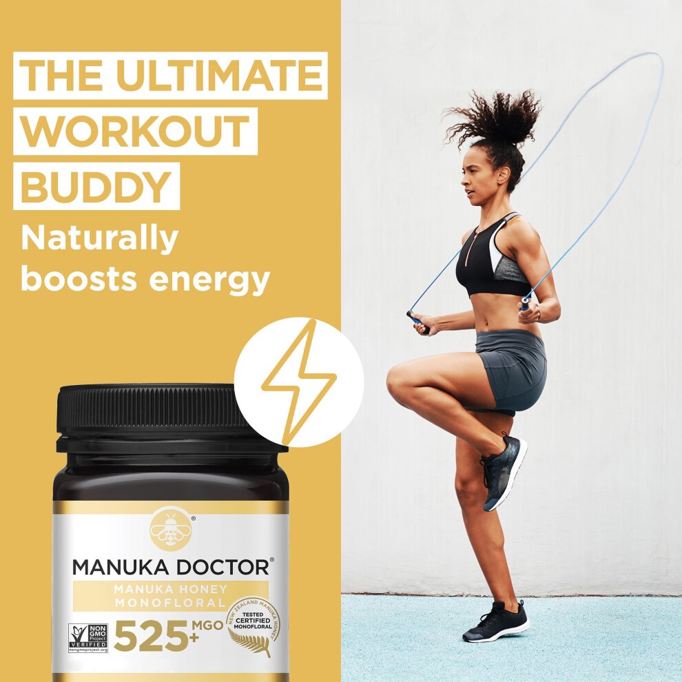 MANUKA DOCTOR - MGO 525+ Manuka Honey Monofloral (500g) 100% Pure New Zealand Honey. Certified. Guaranteed. RAW. Non-GMO thumbnail