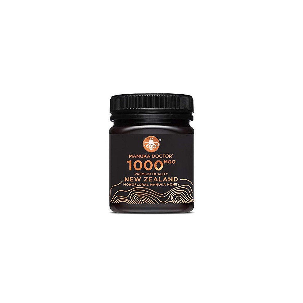 MANUKA DOCTOR - MGO 1000 Manuka Honey Monofloral (250g) 100% Pure New Zealand Honey. Certified. Guaranteed. RAW. Non-GMO