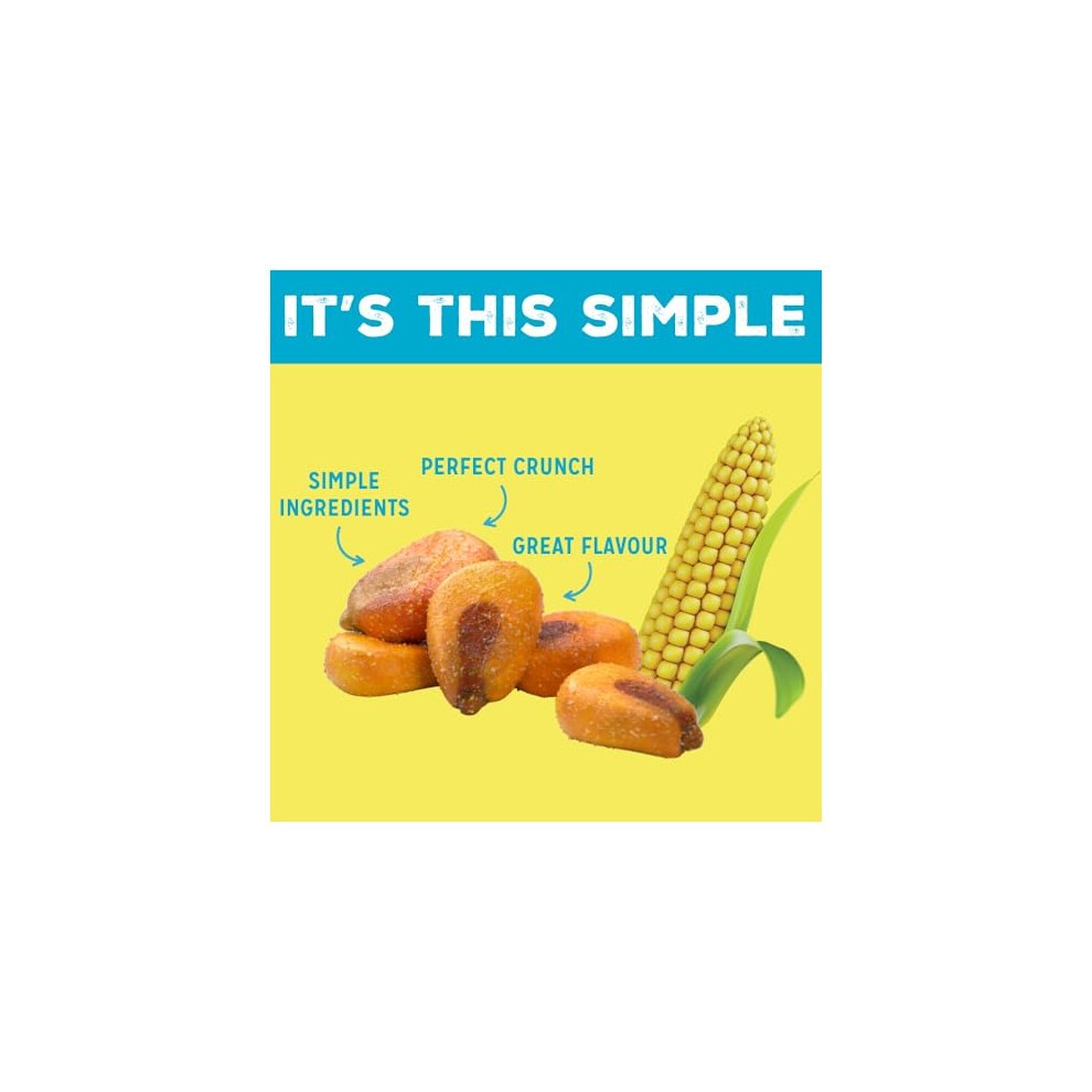 LOVE CORN Salt & Vinegar Crunchy Corn Snack 20g X 24 Bags ? Healthy Snacks Ideal for Gluten Free & Vegan Diets ? Low Sugar Alternative for Crisps, thumbnail