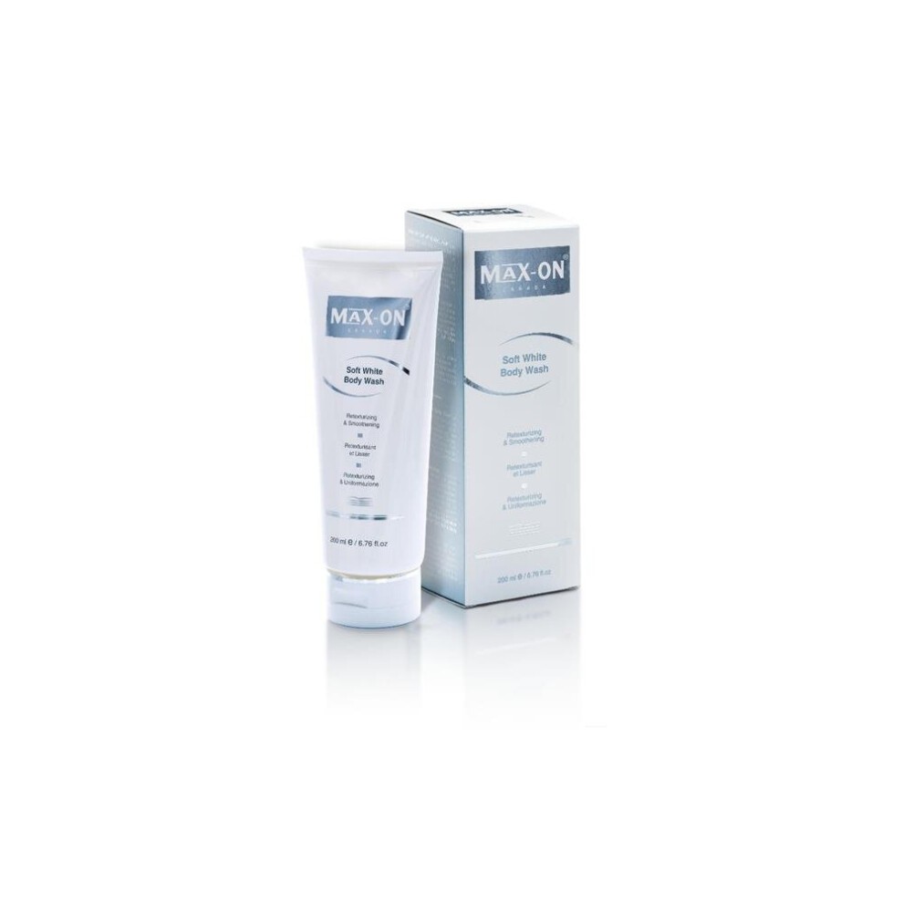 Maxon Soft White Body Wash 200ml | Moisturizing Body Cleanser, Gentle & Hydrating Formula for Soft, Smooth Skin & Even Skin Tone