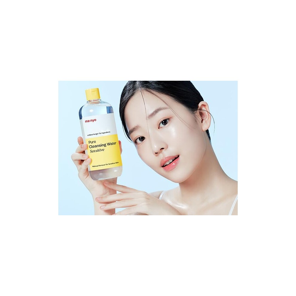 Ma:nyo Pure Cleansing Water Sensitive (16.9 Fl Oz/500ml) - Triple+ Micellar Technology, Makeup Removal Cleanser, Gentle Face Cleanser for All Skin thumbnail