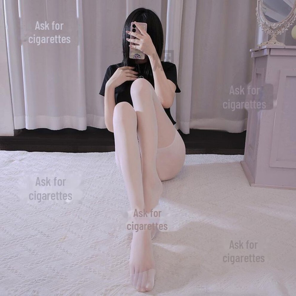 (8875 3D Lace Stockings, Black) Black Silk Open Crotch Stockings for Women - Sexy Lingerie and Panties Set thumbnail