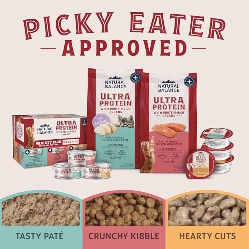 Natural Balance Ultra Protein Real Salmon/Protein-Rich Organ Cut Cat 10/2.7oz thumbnail