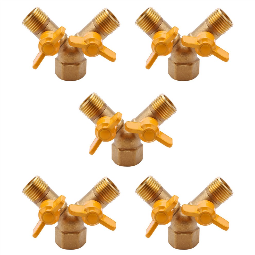 2 Paths Double Tap Adapter 1 /2 Inch Garden Watering Tap Adapter