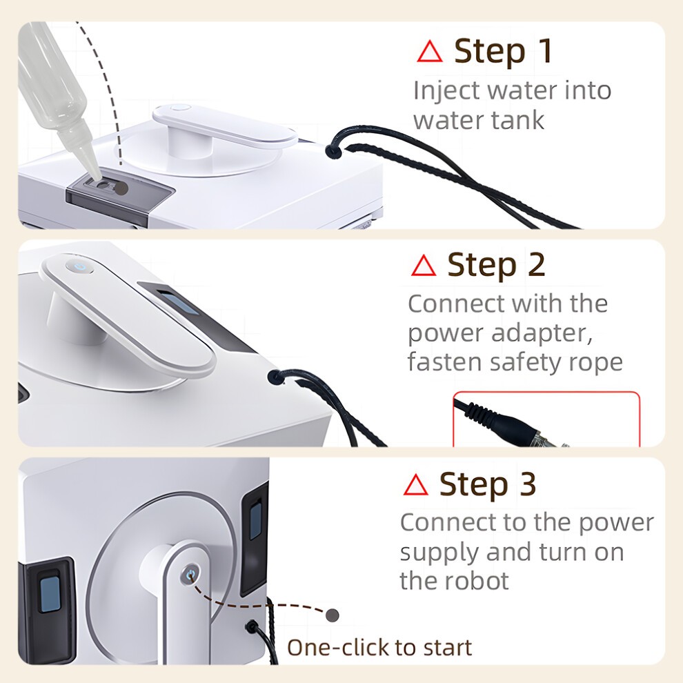 LIECTROUX YW509 Window Cleaning Robot with Remote Controller and APP Control Smart Path Planning 3 Way Water Spray 3000Pa Suction Power Edg thumbnail