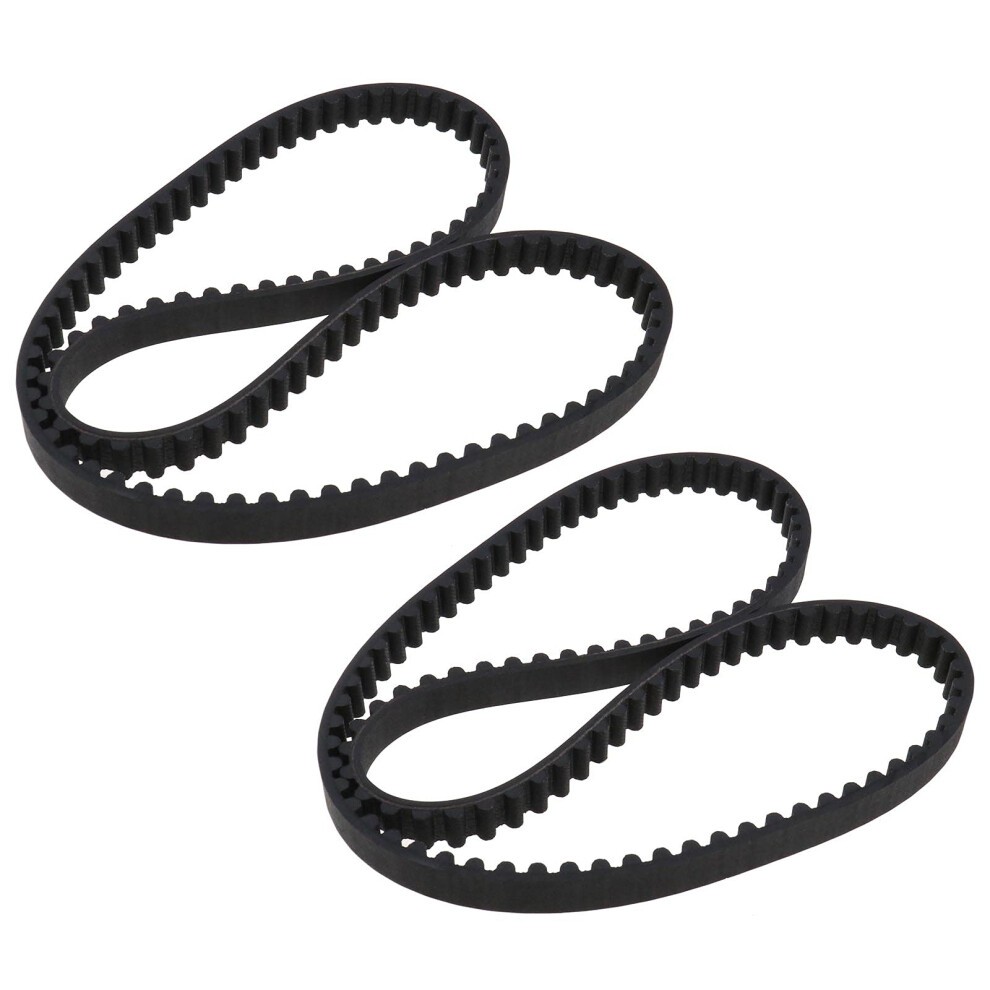 2x Lawnmower Drive Belt HTD856-8M-12 Compatible with Stiga 105 Combi Deck 9585-0165-01 107-Teeth 8mm Tooth Pitch 12mm