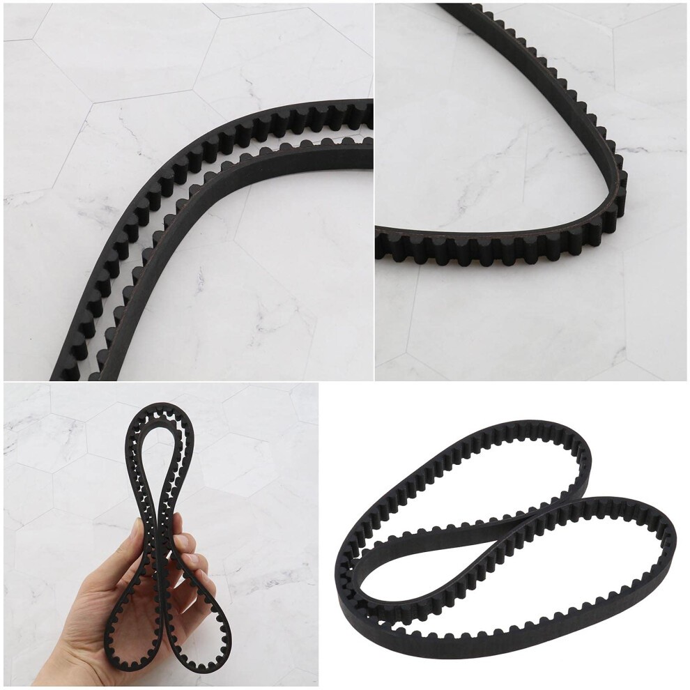 2x Lawnmower Drive Belt HTD856-8M-12 Compatible with Stiga 105 Combi Deck 9585-0165-01 107-Teeth 8mm Tooth Pitch 12mm thumbnail