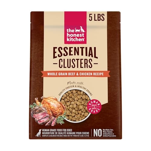 The Honest Kitchen Essential Clusters Whole Grain Beef & Chicken Dog Food, 5 Lbs