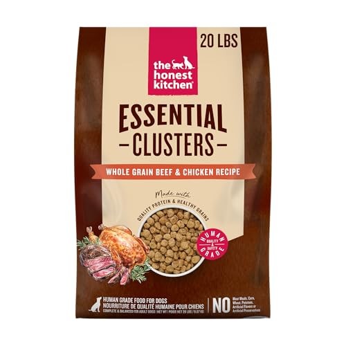 The Honest Kitchen Essential Clusters Whole Grain Dry Dog Food, Beef & Chicken 20 Lb Bag