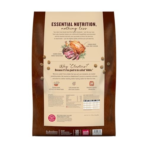 The Honest Kitchen Essential Clusters Whole Grain Dry Dog Food, Beef & Chicken 20 Lb Bag thumbnail