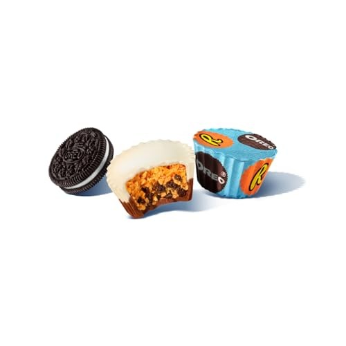 Reese's with OREO Milk Chocolate and White Crème Peanut Butter Cups Candy - 9oz thumbnail