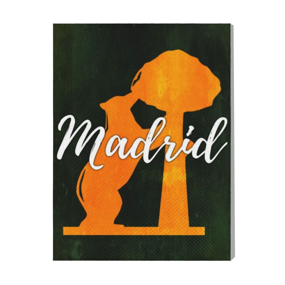 (VintageMadrid02=9764) Canvas Print Pop Art Framed DIY Install Kit- 16x20