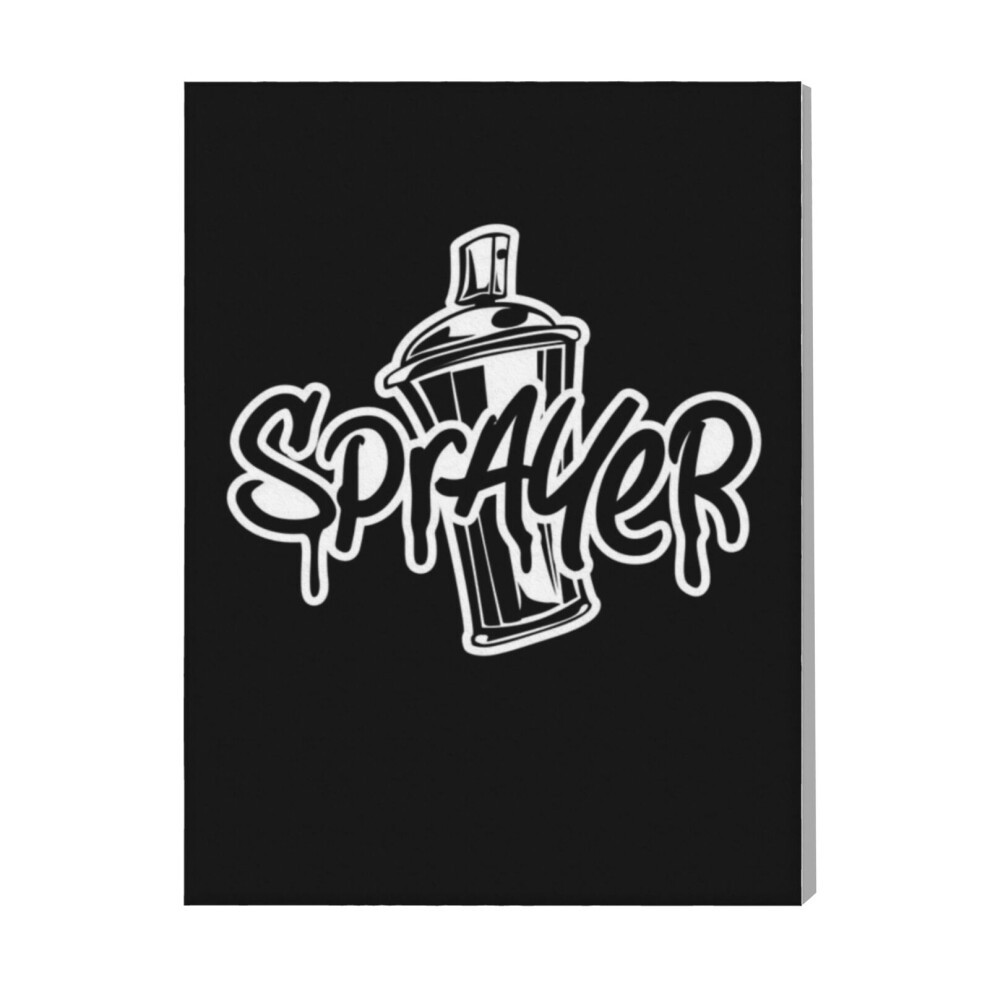 (Spray Can Sprayer Artist=6858) Canvas Print Pop Art Framed DIY Install Kit- 16x20