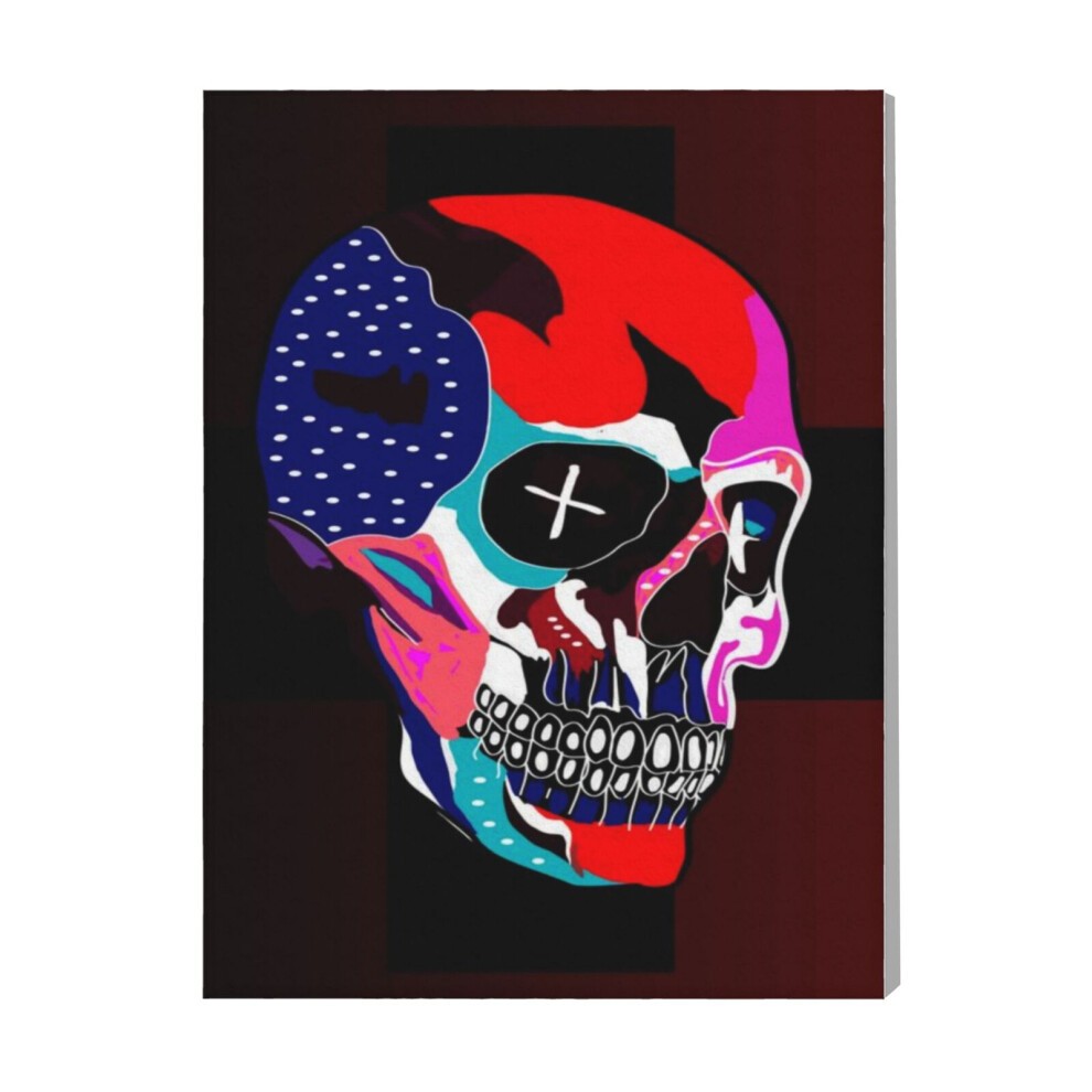 (Rock and Roll Motorcycle S=9201) Canvas Print Pop Art Framed DIY Install Kit- 16x20