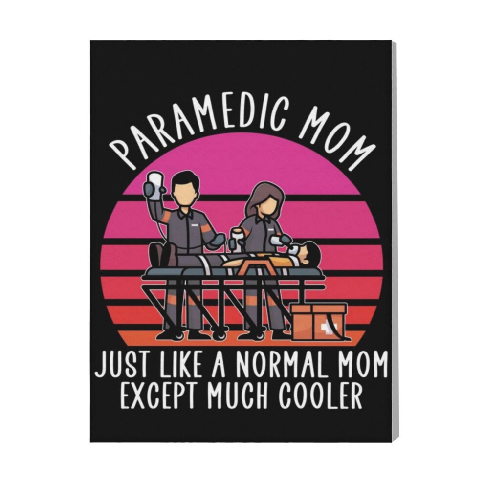 (Paramedic Mom=5674) Canvas Print Pop Art Framed DIY Install Kit- 16x20