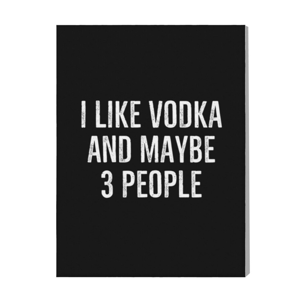(I Like Vodka and Maybe 3=8532) Canvas Print Pop Art Framed DIY Install Kit- 16x20