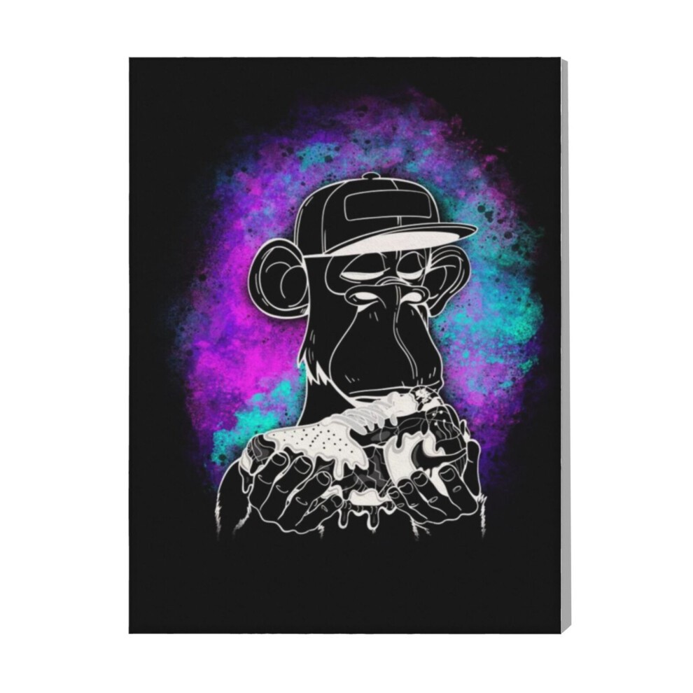 (Hype Bored Ape=5588) Canvas Print Pop Art Framed DIY Install Kit- 16x20