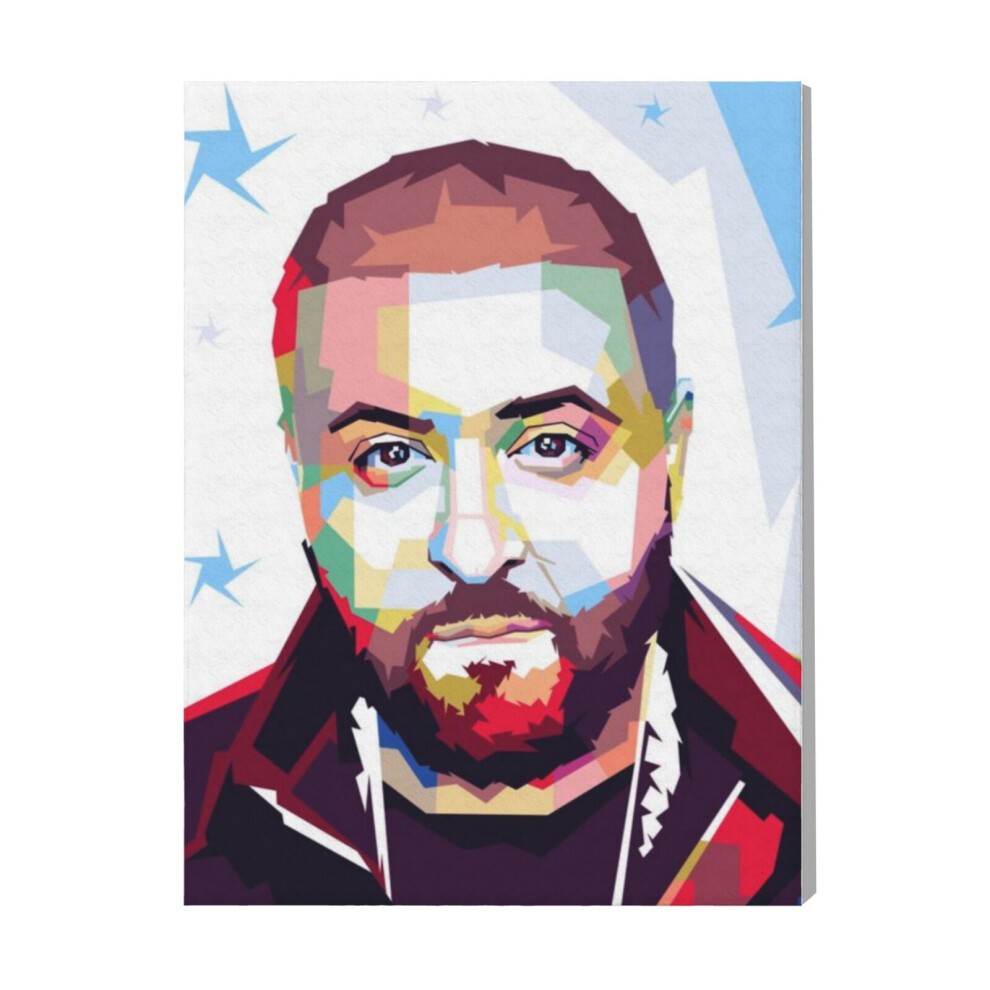(DJ Khaled Popart=4722) Canvas Print Pop Art Framed DIY Install Kit- 16x20