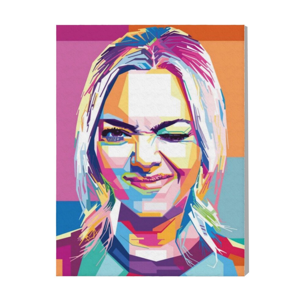(Amanda Seyfried=7263) Canvas Print Pop Art Framed DIY Install Kit- 16x20