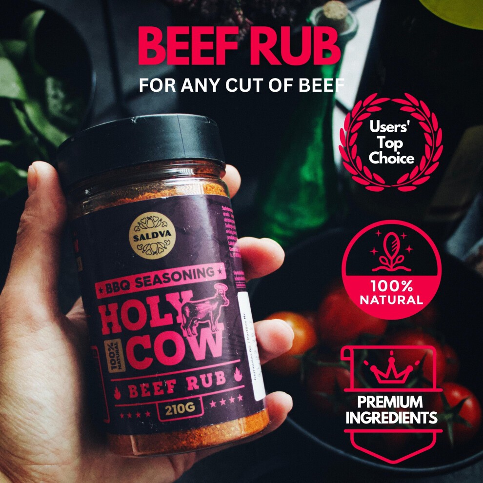 Meat Lovers Selection of Premium BBQ Seasonings - Holy Cow, Sweet Texas, Steak King & Adam's Ribs BBQ Rubs | Pack of 4 | 100% Natural | Spice Gift for thumbnail
