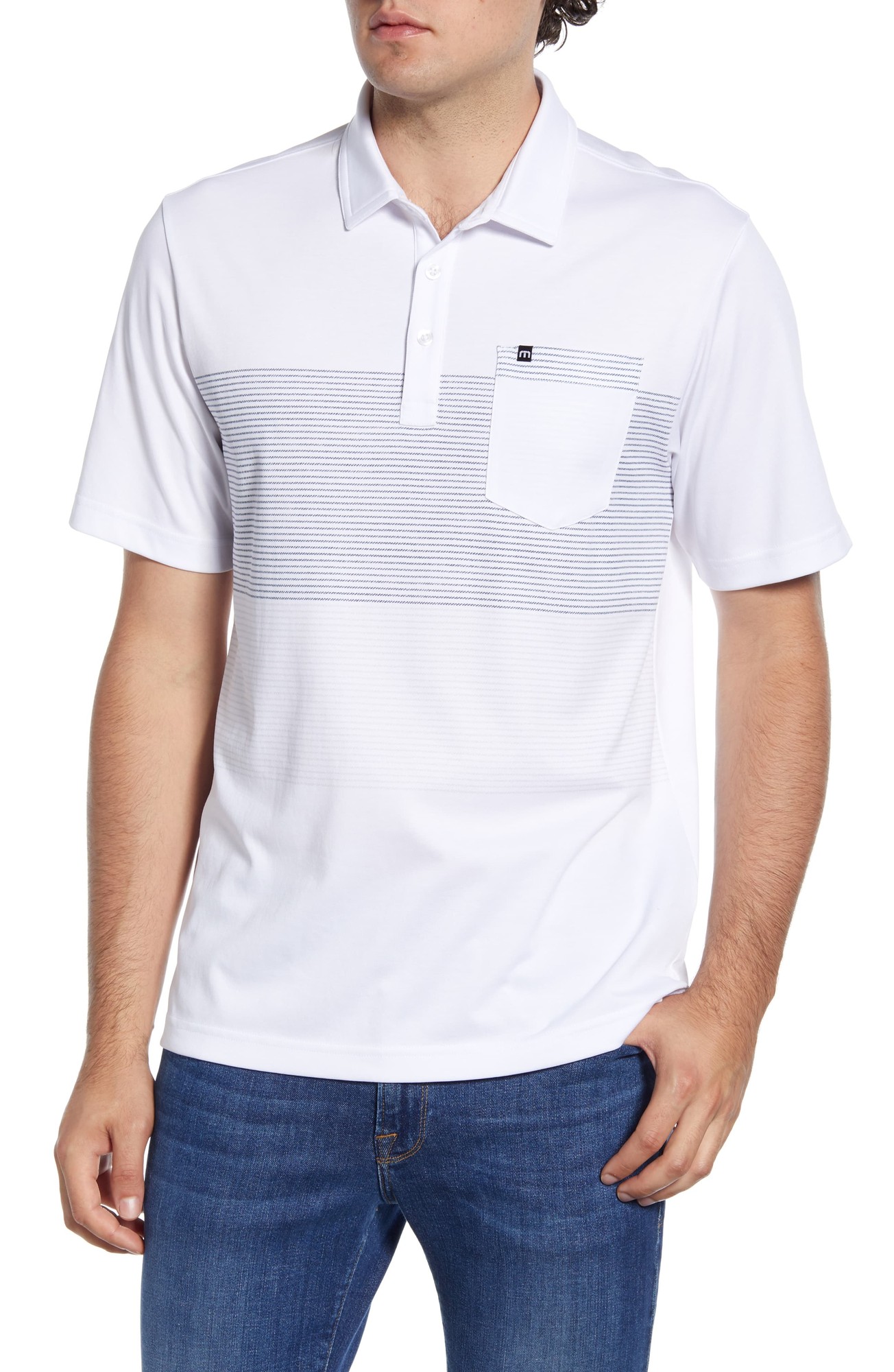 Travismathew Golden Hour Polo White Medium